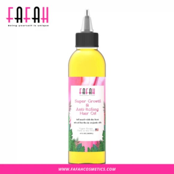 The Fafah Super Growth & Anti-Itching Hair Oil (4 oz) - Picture 1 of 10
